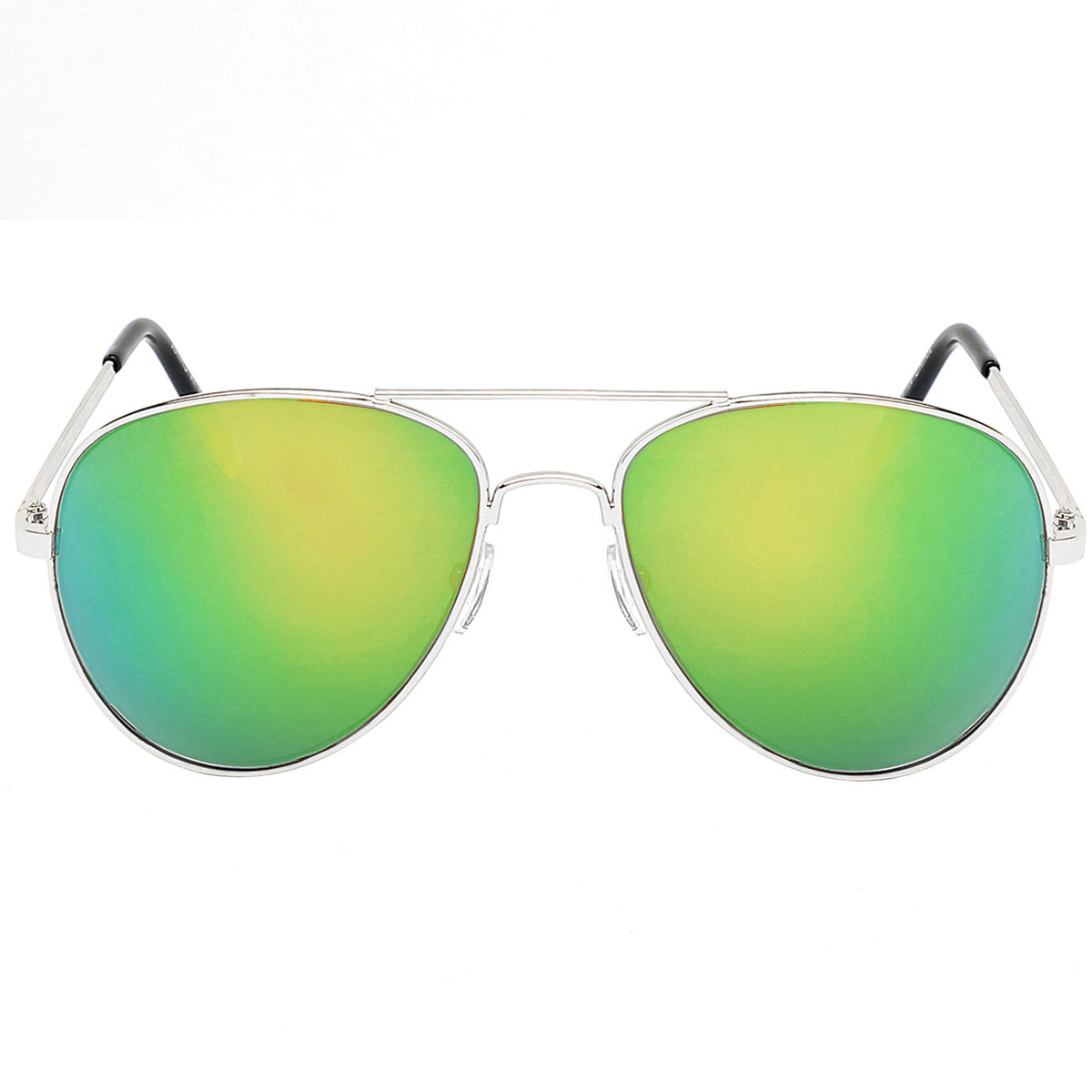 Polarized Full Mirror Silver Aviator Sunglasses