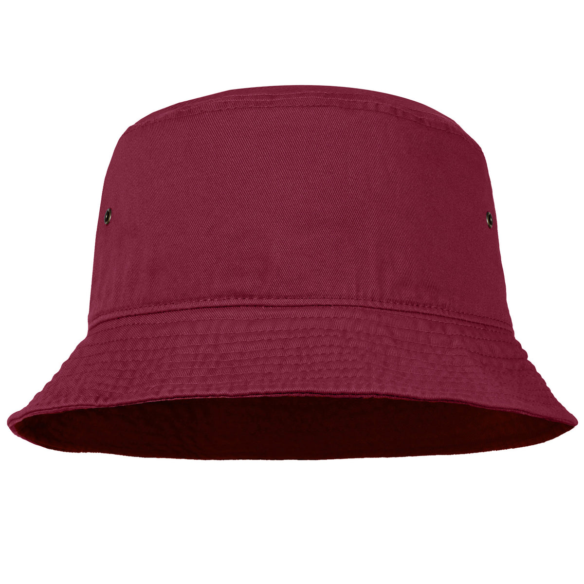 Cotton String Bucket Hat Burgundy