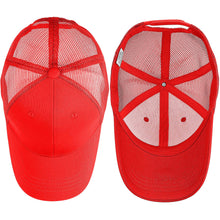 Load image into Gallery viewer, 6 Panel Trucker Hat - Red