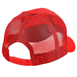 6 Panel Trucker Hat - Red