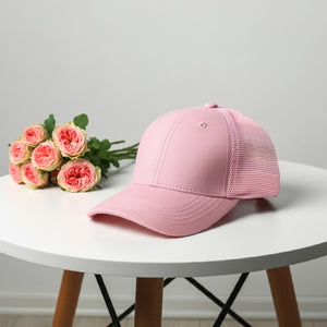 6 Panel Trucker Hat - Pink