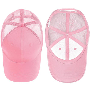 6 Panel Trucker Hat - Pink