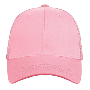 6 Panel Trucker Hat - Pink