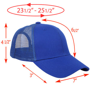 6 Panel Trucker Hat - Royal