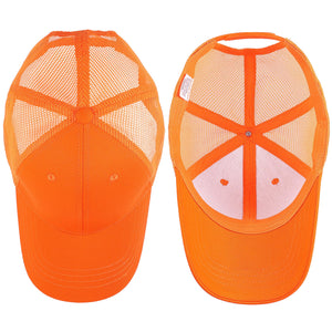 6 Panel Trucker Hat - Orange