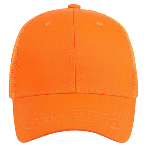 6 Panel Trucker Hat - Orange