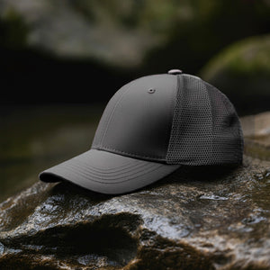 6 Panel Trucker Hat - Dark Gray