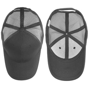 6 Panel Trucker Hat - Dark Gray