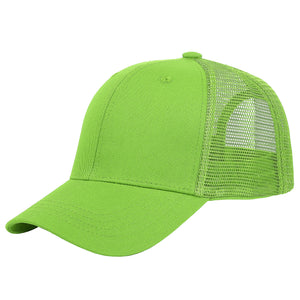 6 Panel Trucker Hat - Light Green