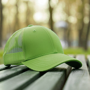 6 Panel Trucker Hat - Light Green