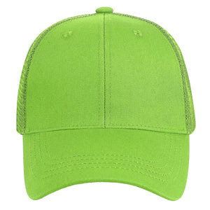 6 Panel Trucker Hat - Light Green