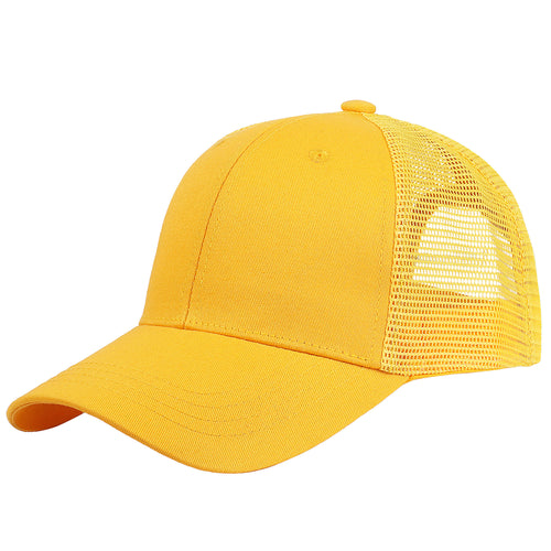 6 Panel Trucker Hat - Yellow