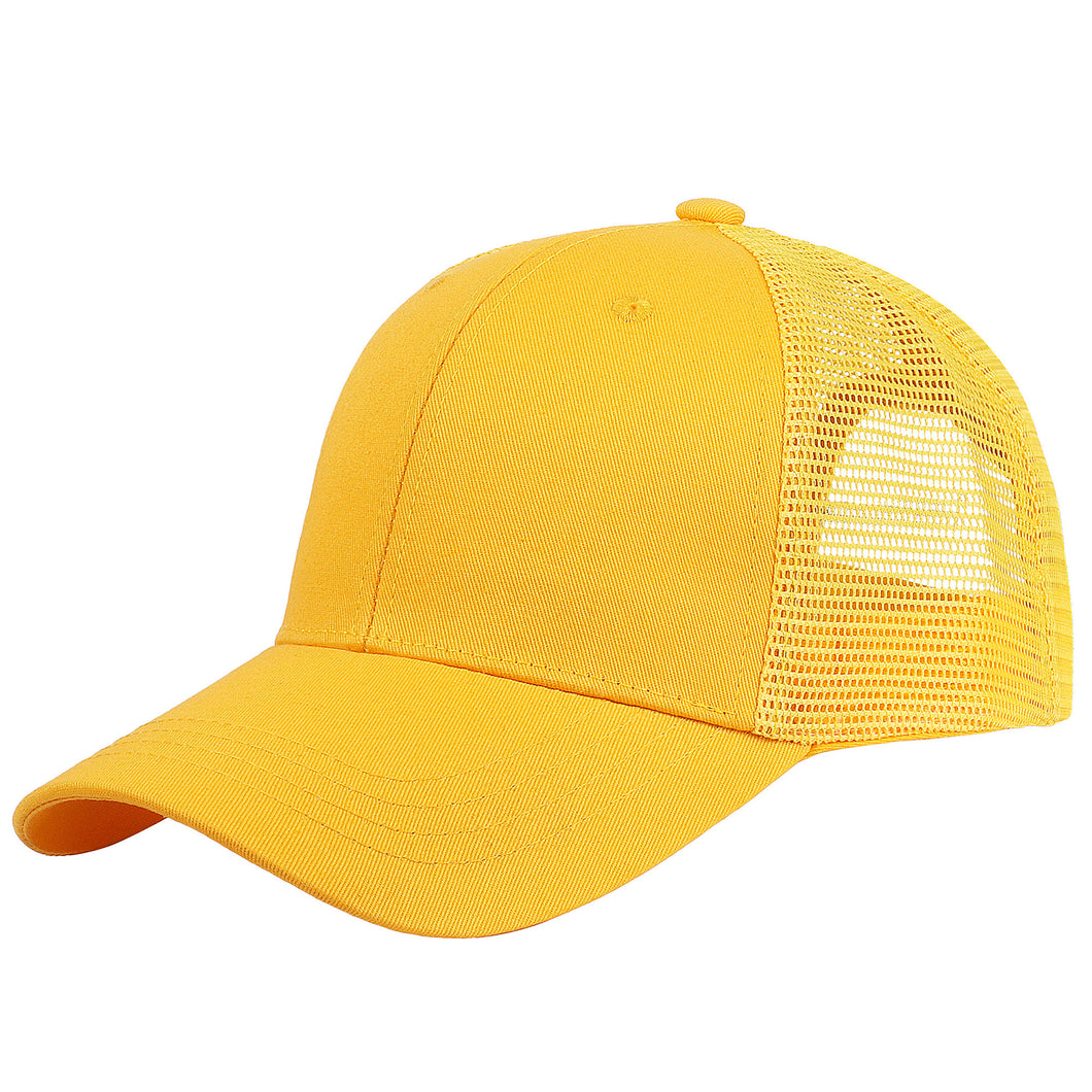 6 Panel Trucker Hat - Yellow