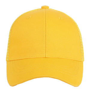 6 Panel Trucker Hat - Yellow