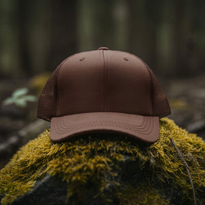 6 Panel Trucker Hat - Brown