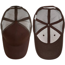 Load image into Gallery viewer, 6 Panel Trucker Hat - Brown