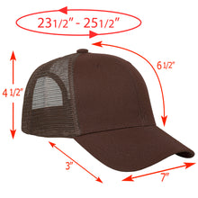 Load image into Gallery viewer, 6 Panel Trucker Hat - Brown