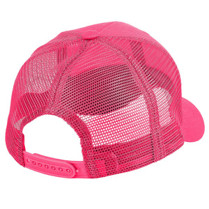 6 Panel Trucker Hat - Hot Pink