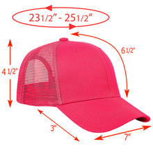 Load image into Gallery viewer, 6 Panel Trucker Hat - Hot Pink