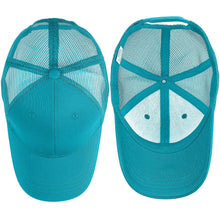 Load image into Gallery viewer, 6 Panel Trucker Hat - Turquoise