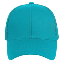 Load image into Gallery viewer, 6 Panel Trucker Hat - Turquoise