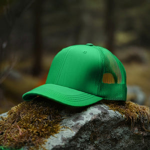 6 Panel Trucker Hat - Kelly Green