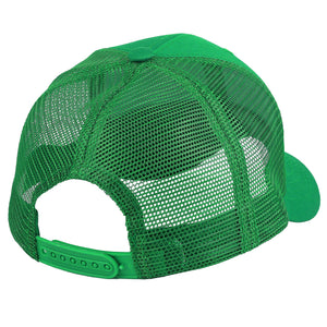 6 Panel Trucker Hat - Kelly Green