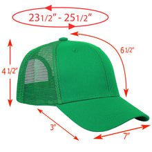 Load image into Gallery viewer, 6 Panel Trucker Hat - Kelly Green