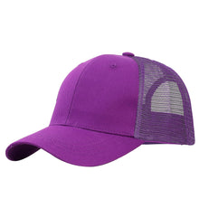 Load image into Gallery viewer, 6 Panel Trucker Hat - Purple