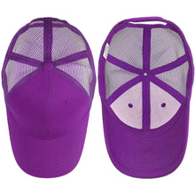 Load image into Gallery viewer, 6 Panel Trucker Hat - Purple