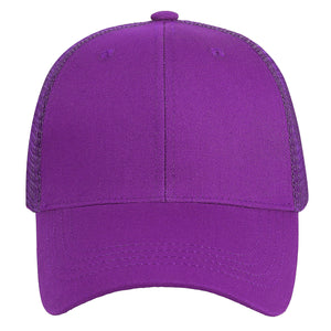 6 Panel Trucker Hat - Purple