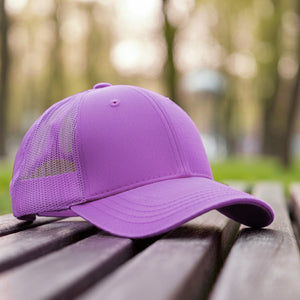 6 Panel Trucker Hat - Lavender