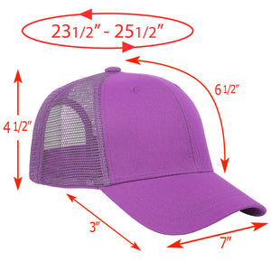 6 Panel Trucker Hat - Lavender