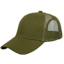 Load image into Gallery viewer, 6 Panel Trucker Hat - Army Green