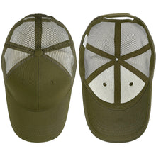 Load image into Gallery viewer, 6 Panel Trucker Hat - Army Green