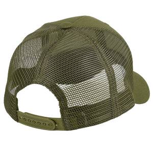 6 Panel Trucker Hat - Army Green