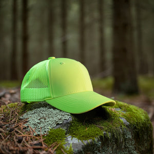 6 Panel Trucker Hat - Neon Green