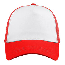 Load image into Gallery viewer, 5 Panel Trucker Hat - Red