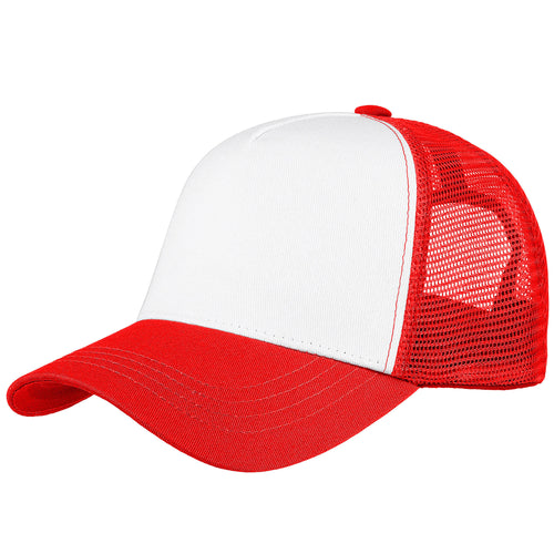 5 Panel Trucker Hat - Red