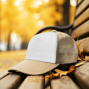 5 Panel Trucker Hat - Khaki