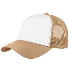 Load image into Gallery viewer, 5 Panel Trucker Hat - Khaki