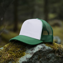 Load image into Gallery viewer, 5 Panel Trucker Hat - Hunter Green