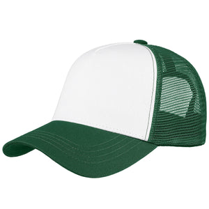 5 Panel Trucker Hat - Hunter Green