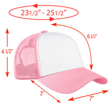 Load image into Gallery viewer, 5 Panel Trucker Hat - Pink