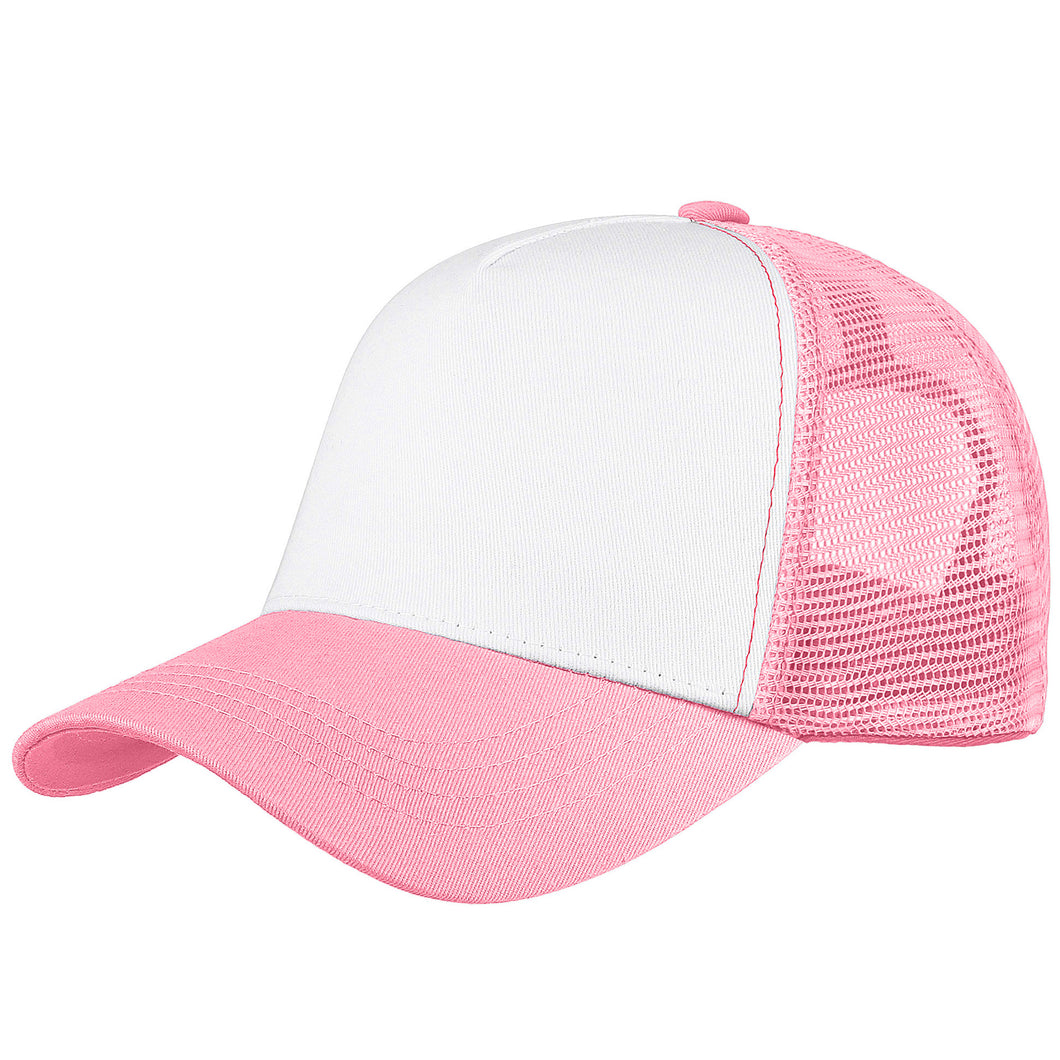 5 Panel Trucker Hat - Pink