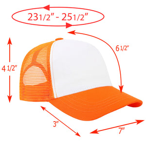 5 Panel Trucker Hat - Orange