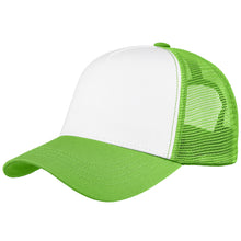 Load image into Gallery viewer, 5 Panel Trucker Hat - Light Green