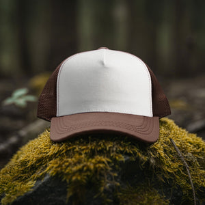 5 Panel Trucker Hat - Brown