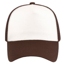 Load image into Gallery viewer, 5 Panel Trucker Hat - Brown