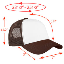 Load image into Gallery viewer, 5 Panel Trucker Hat - Brown